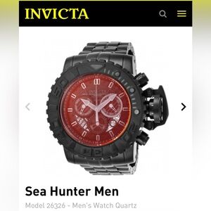 NWT Invicta Sea Hunter Men's Watch - Black